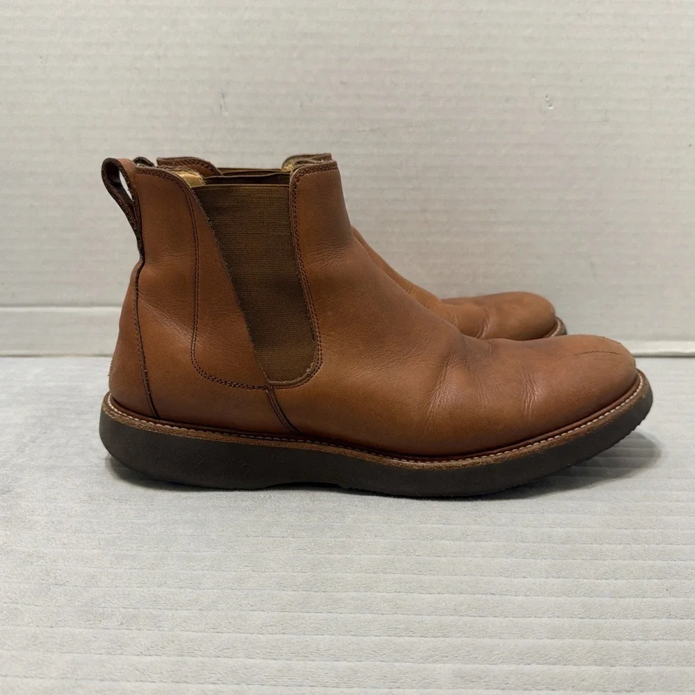 Samuel Hubbard Boots Men's US Size 9 Brown Leather Pull On Chelsea Boot